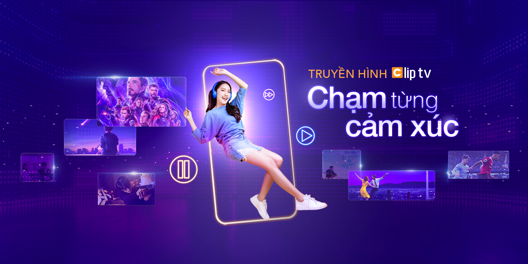 ClipTV đem đến cho người d&ugrave;ng nhiều trải nghiệm th&uacute; vị với gần 150 k&ecirc;nh truyền h&igrave;nh trong nước v&agrave; quốc tế đặc sắc.