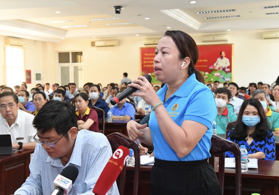 Bà Vũ Thế Vân, Chủ tịch Công đoàn các KCX-CN TP.HCM. Ảnh: VD. 