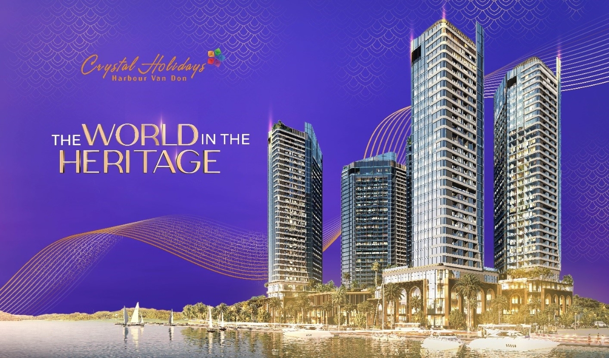 Crystal Holidays Habour Vân Đồn sở hữu 2 mặt biển ôm trọn vịnh Bái Tử Long.