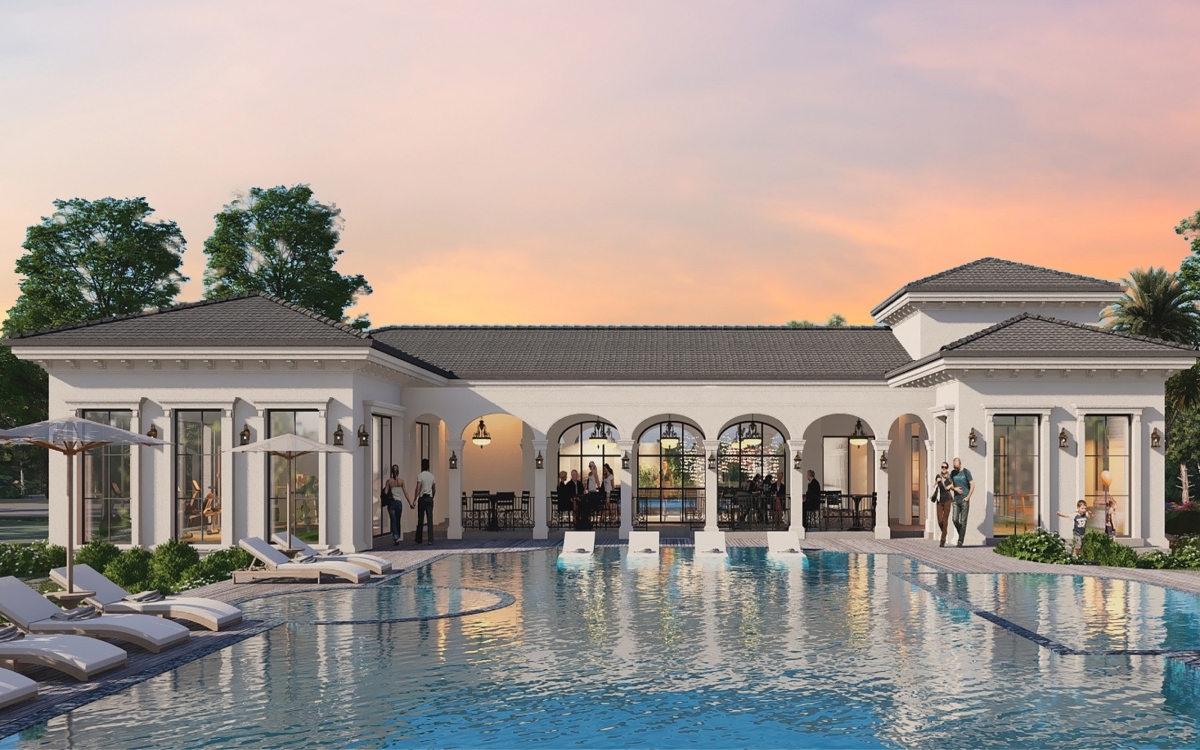 Clubhouse tọa lạc ngay trung tâm khu compound Park Village.