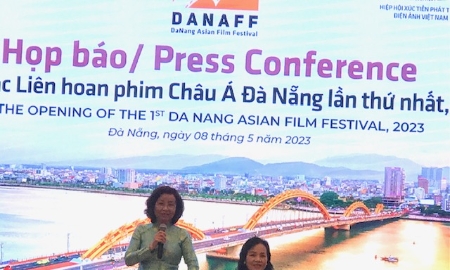 Bà Ngô Thị Kim Yến, Phó Chủ tịch UBND TP. Đà Nẵng chủ trì họp báo Liên hoan phim Châu Á Đà Nẵng lần thứ Nhất Đà Nẵng 2023.