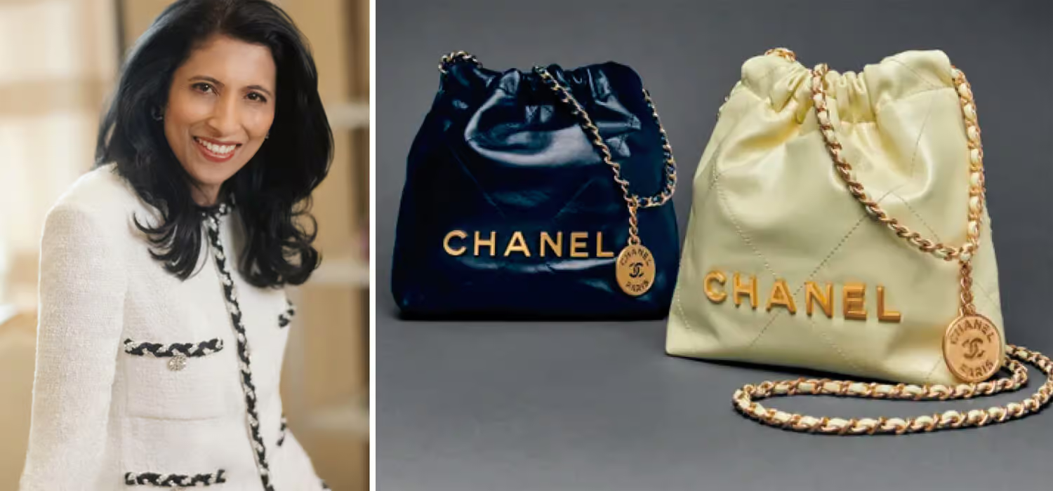 B&agrave; Leena Nair,&nbsp;Gi&aacute;m đốc điều h&agrave;nh to&agrave;n cầu của Chanel, đang&nbsp;lạc quan một c&aacute;ch thận trọng về thị trường h&agrave;ng xa xỉ.