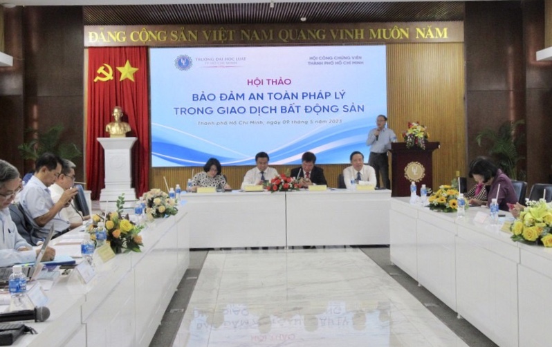 Theo c&aacute;c diễn giả&nbsp;tham dự, bất động sản l&agrave; một loại&nbsp;h&agrave;ng h&oacute;a&nbsp;được quyền giao dịch đảm bảo c&aacute;c yếu tố ph&aacute;p l&yacute;... - Ảnh: PC.