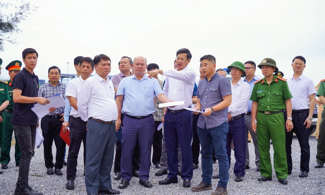 Lãnh đạo TP Hải Phòng kiểm tra công tác địa điểm tổ chức khởi công Khu phi thuế quan Xuân Cầu