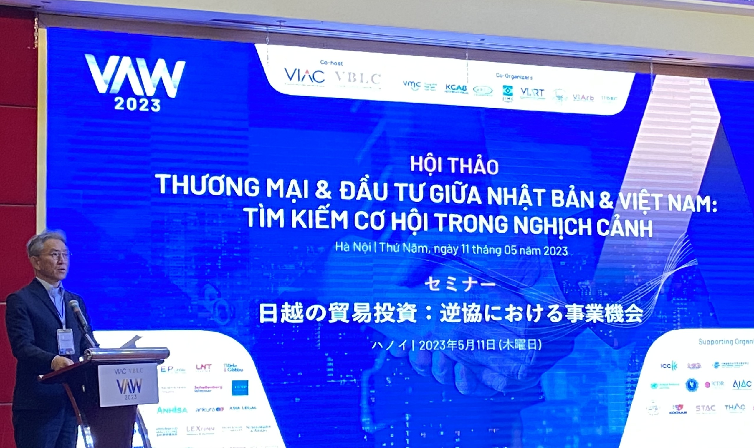 &Ocirc;ng Tadahiro Kinoshita, Chủ tịch Hiệp hội doanh nghiệp Nhật Bản tại Việt Nam.