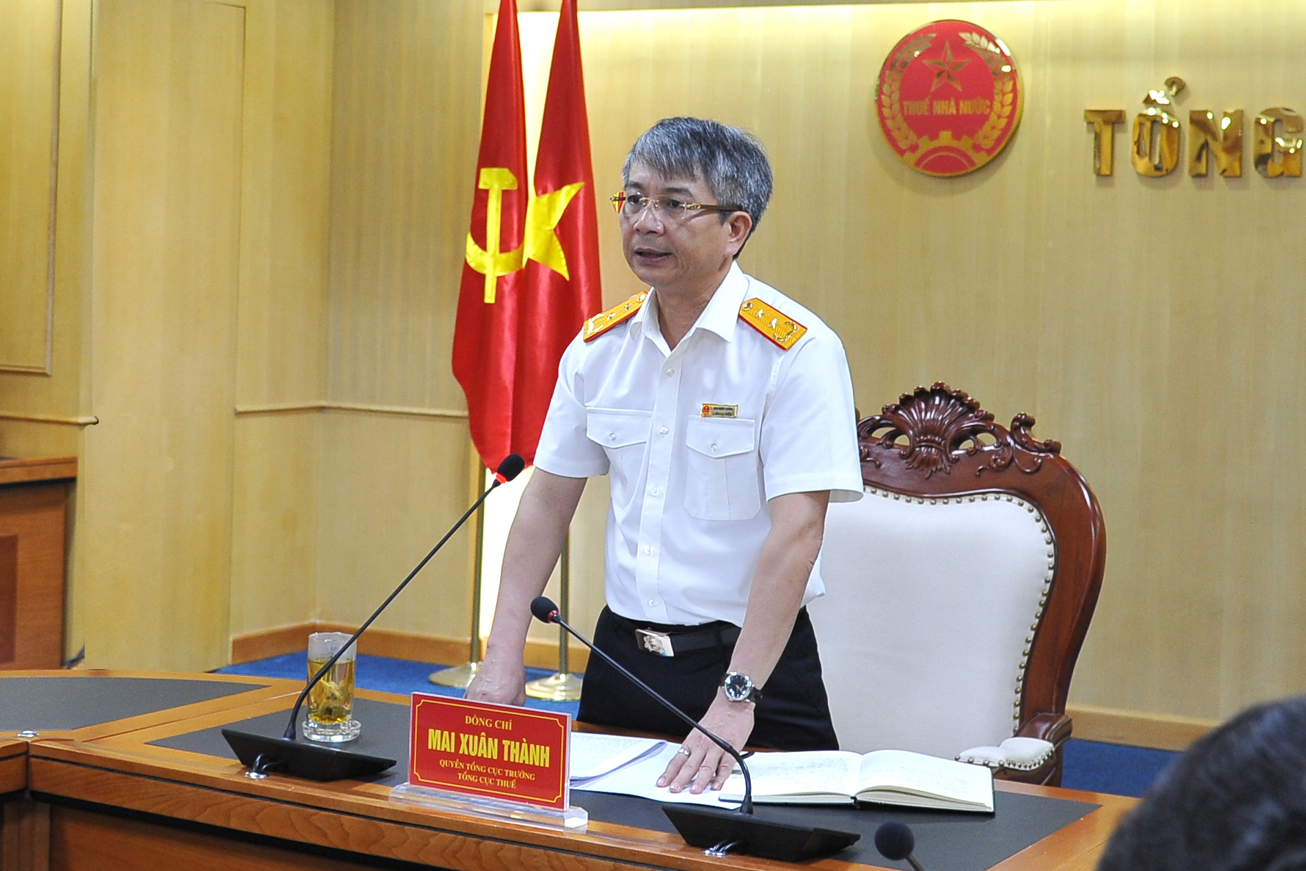 Quyền Tổng cục trưởng Mai Xuân Thành phát biểu chỉ đạo hội nghị.