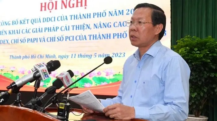 Chủ tịch UBND TP.HCM Phan Văn Mãi chủ trì Hội nghị công bố chỉ số đánh giá năng lực cạnh tranh cấp sở, ban, ngành và địa phương (DDCI) sáng 11/5.