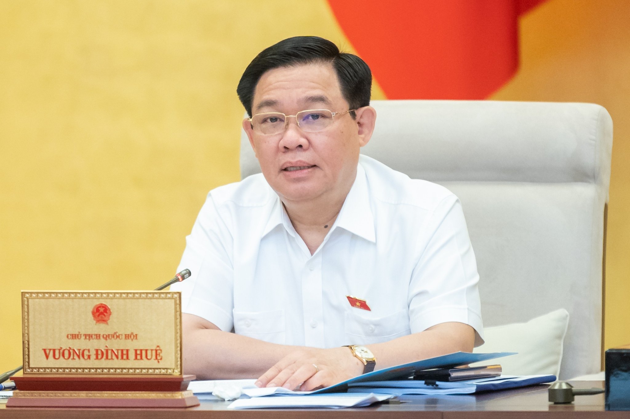Chủ tịch Quốc hội Vương Đình Huệ.