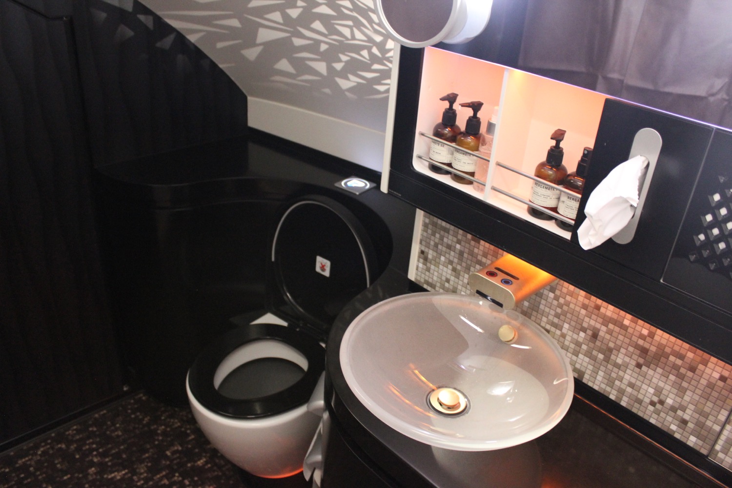 ... v&agrave;&nbsp;Etihad Airways l&agrave; h&atilde;ng bay thứ hai&nbsp;trang bị ph&ograve;ng tắm ri&ecirc;ng với v&ograve;i sen.