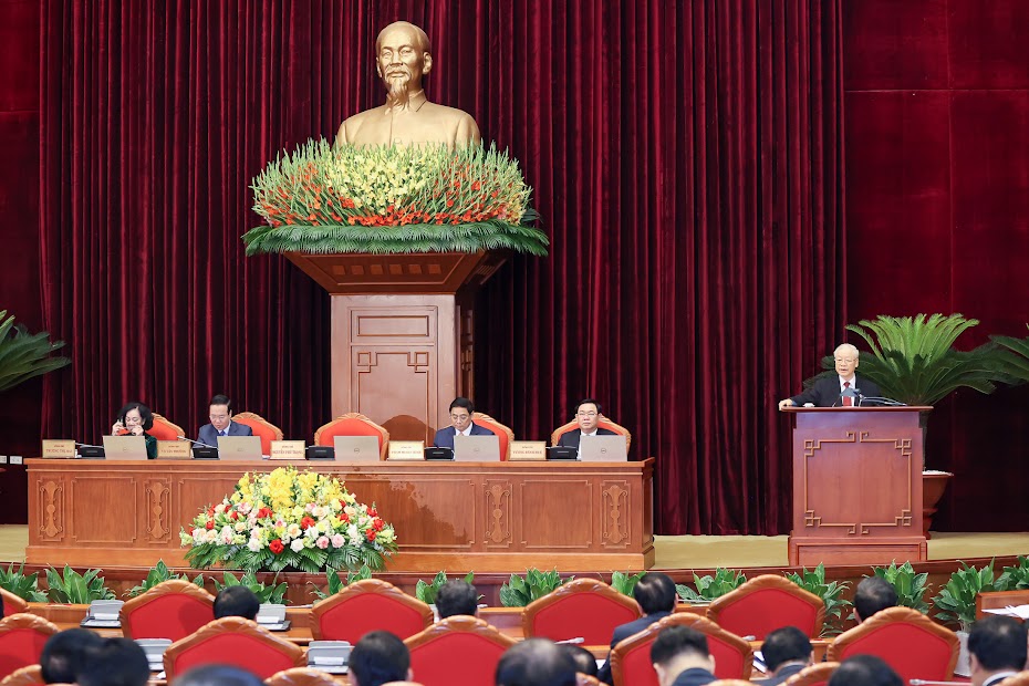 Tổng Bí thư Nguyễn Phú Trọng phát biểu khai mạc hội nghị - Ảnh: VGP