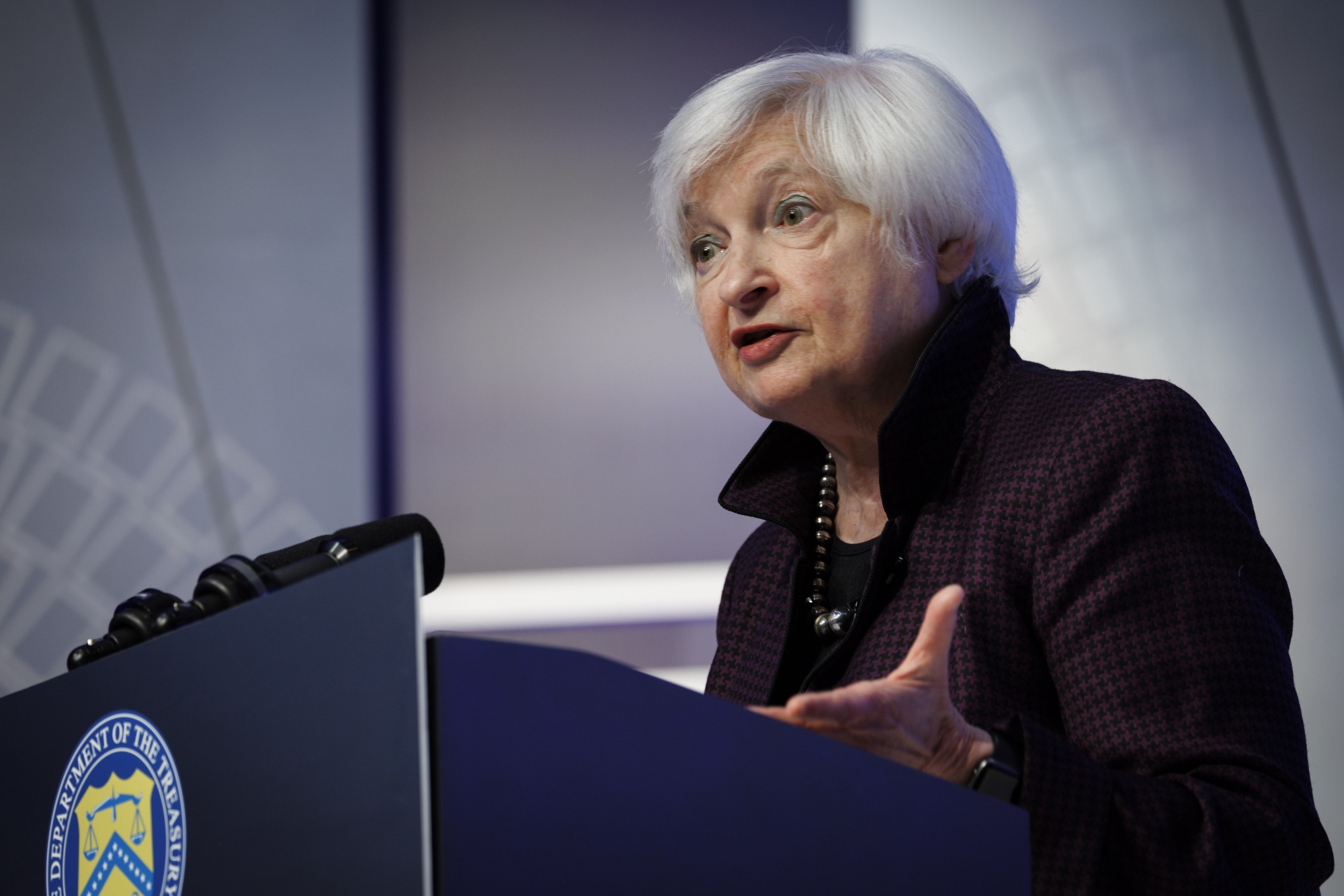 Bộ trưởng Bộ Tài chính Mỹ Janet Yellen - Ảnh: Bloomberg.