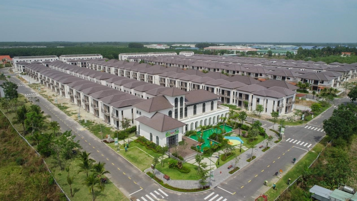 Phúc An Ashita: Khu đô thị tại Bàu Bàng đã xây dựng hoàn thiện và có sổ. Ảnh: Trần Anh Group.