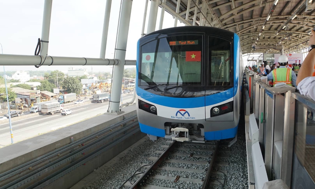 Metro số 1 Bến Thành - Suối Tiên chạy thử nghiệm hồi giữa tháng 01/2023.