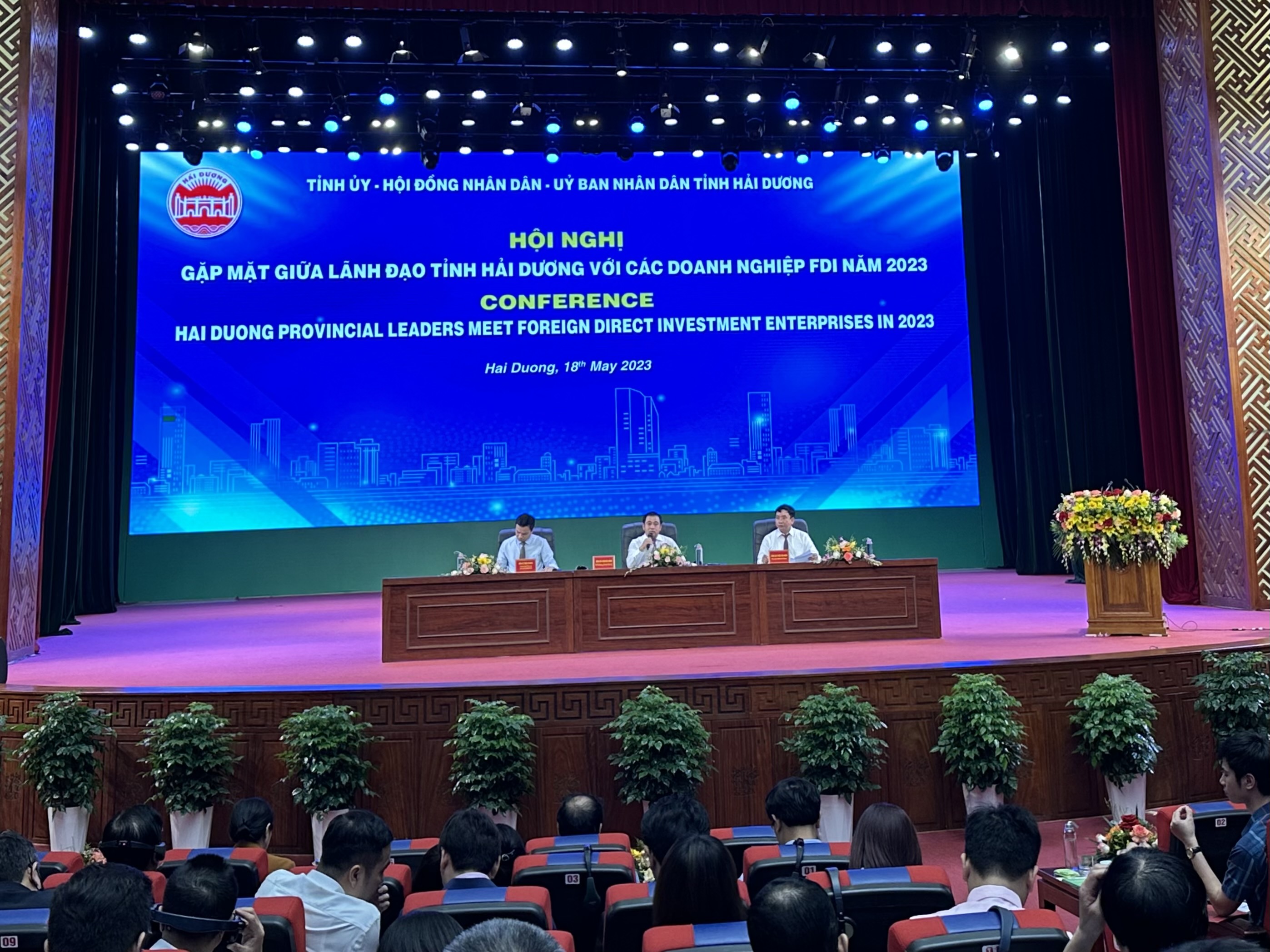 Hải Dương cam kết cải thiện mạnh mẽ hơn nữa môi trường đầu tư kinh doanh, tạo mọi điều kiện thuận lợi để các doanh nghiệp FDI tổ chức sản xuất kinh doanh. Ảnh: Tú Anh.