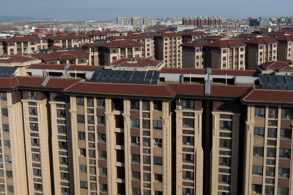 Một dự án bất động sản tại Trung Quốc - Ảnh: Bloomberg