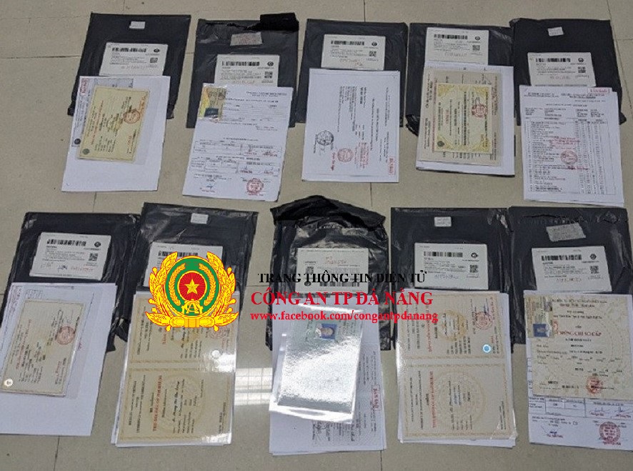 Tang vật bị thu giữ. Ảnh: Công an TP Đà Nẵng.