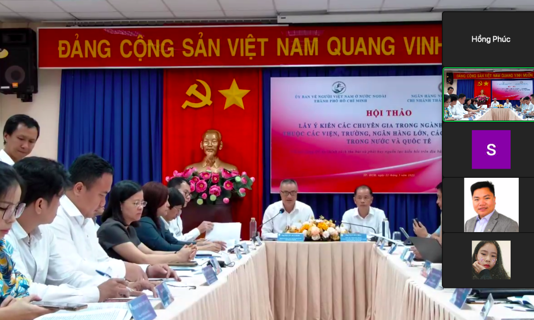 Hội thảo lấy ý kiến các chuyên gia trong ngành tài chính xây dựng Đề án Chính sách thu hút và phát huy nguồn lực kiều hối trên địa bàn TP.HCM chiều 22/5.
