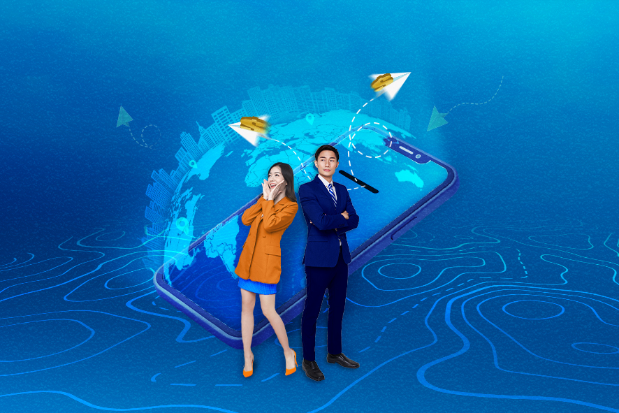 Chuy&ecirc;̉n ti&ecirc;̀n ra nước ngoài qua SWIFT GO tại Sacombank chỉ trong 4 giờ.