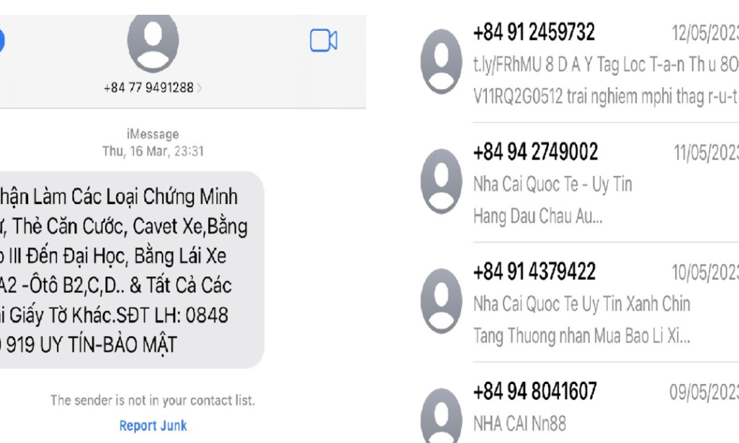 Liên tục có các cuộc gọi và tin nhắn rác làm phiền người dân. (Ảnh minh họa).