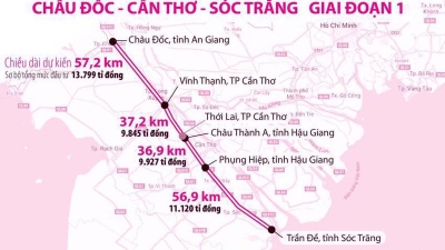 Construction of Chau Doc - Can Tho - Soc Trang Expressway to get underway in June