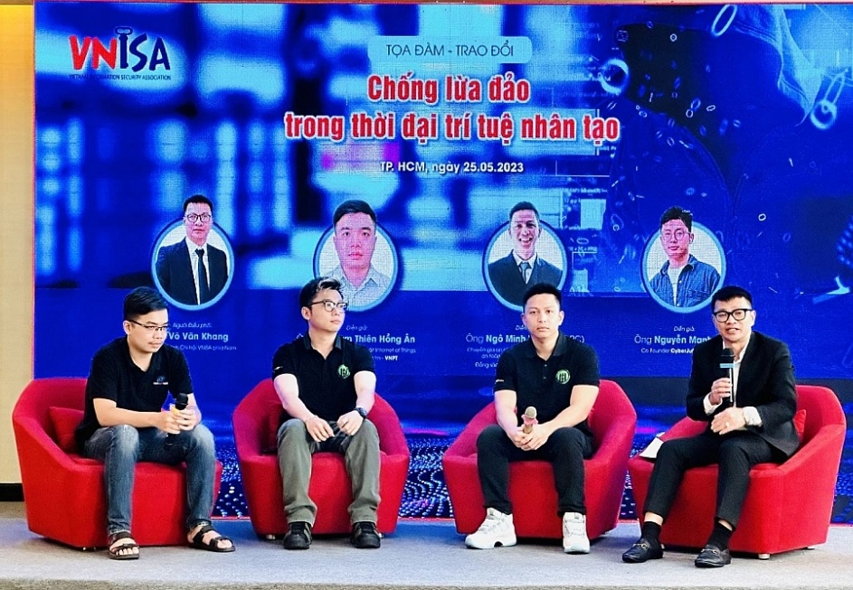 Hội thảo "Cảnh báo rủi ro và phòng chống lừa đảo qua mạng" do Chi hội VNISA phía Nam tổ chức ngày 25/5.