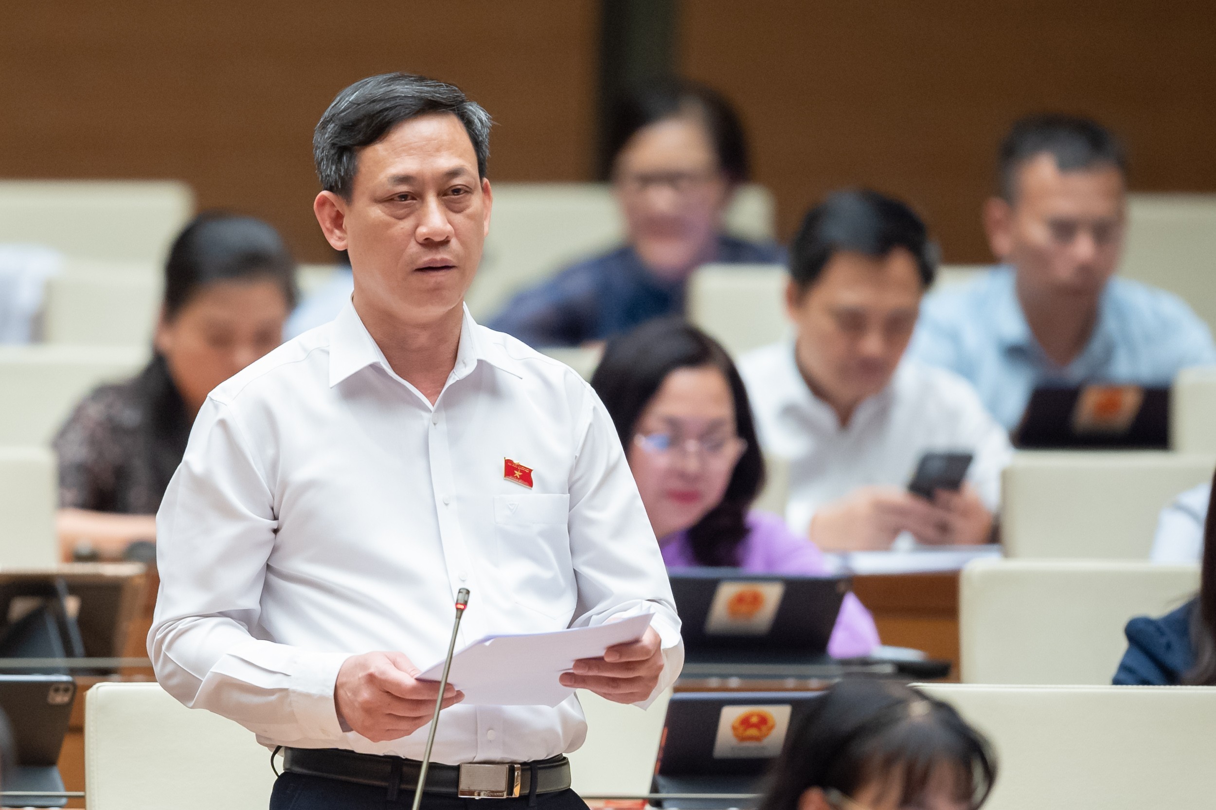 Đại biểu Mai Văn Hải, Đoàn Đại biểu Quốc hội tỉnh Thanh Hóa. Ảnh - Quochoi.vn.