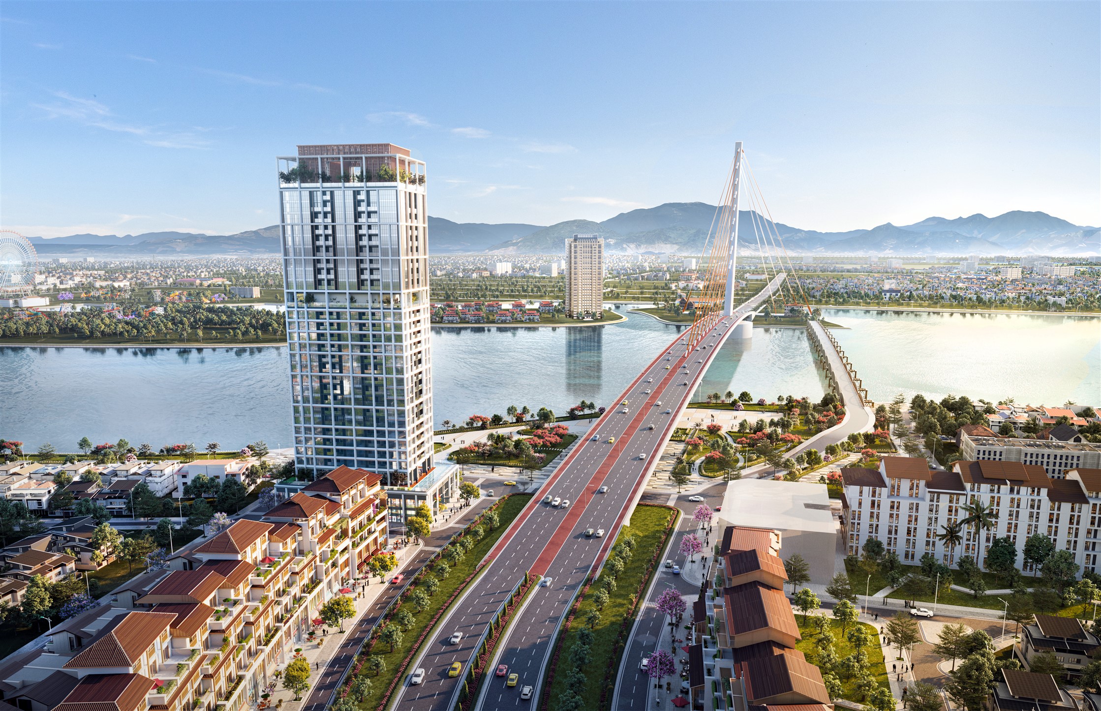 Bất động sản ven sông Hàn đầy hấp lực. (Ảnh phối cảnh minh họa).