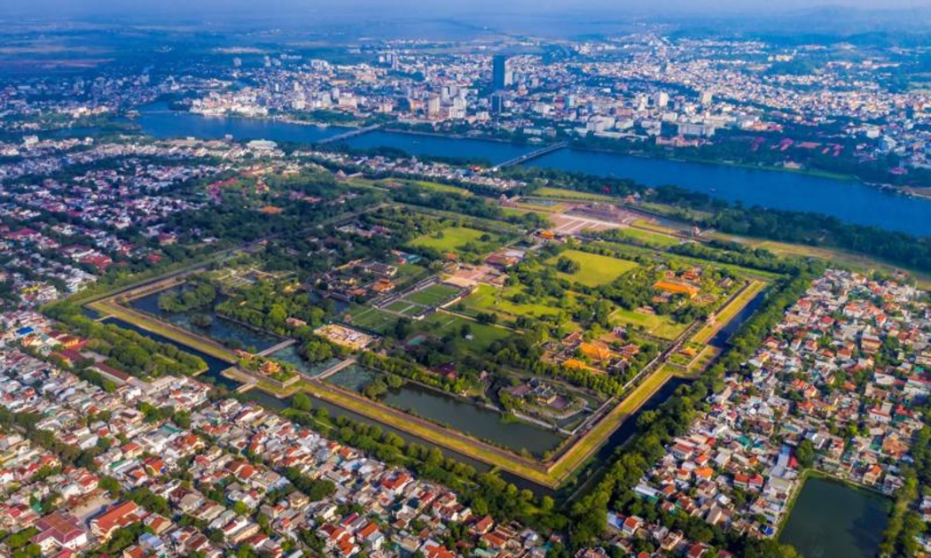 Thành phố Huế từ góc nhìn trên cao