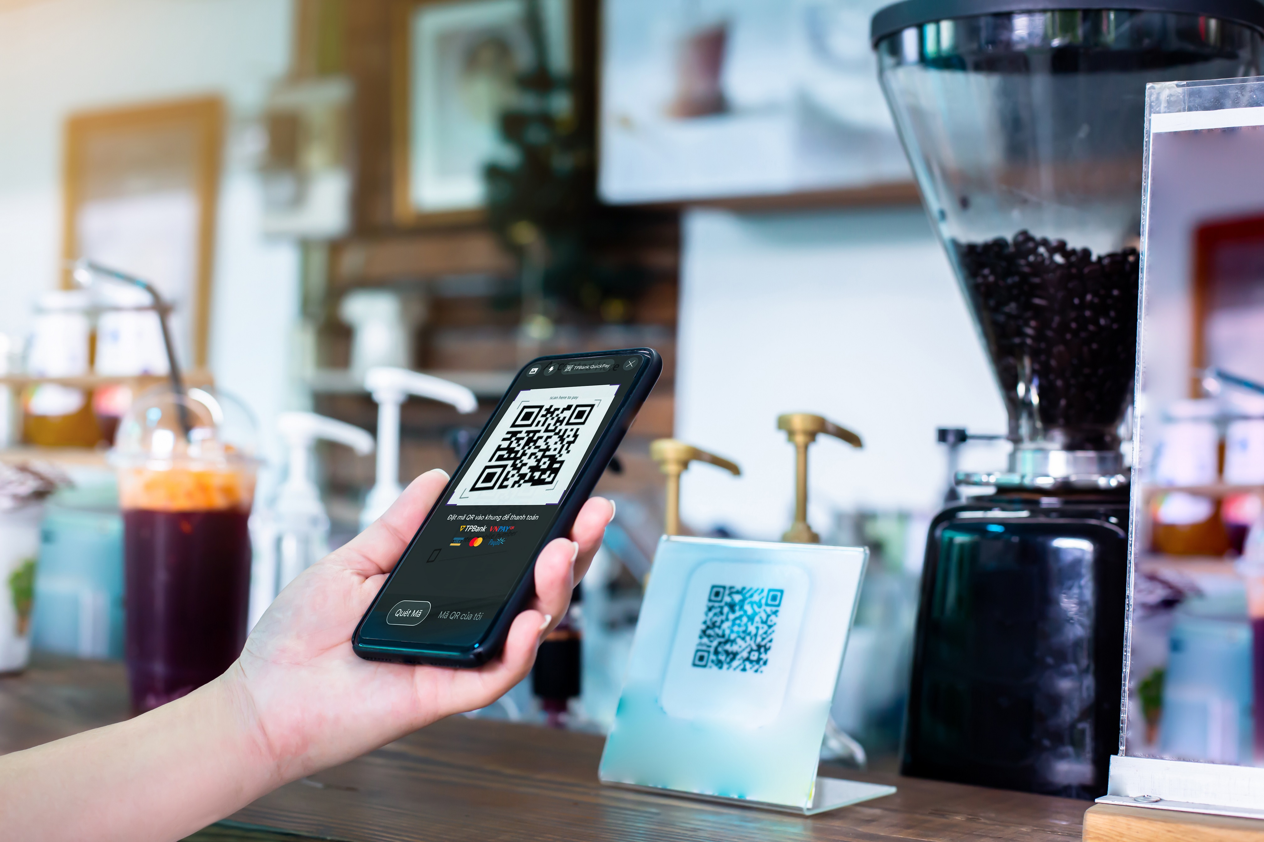  Thanh toán bằng phương thức QR Code tăng trưởng mạnh. 