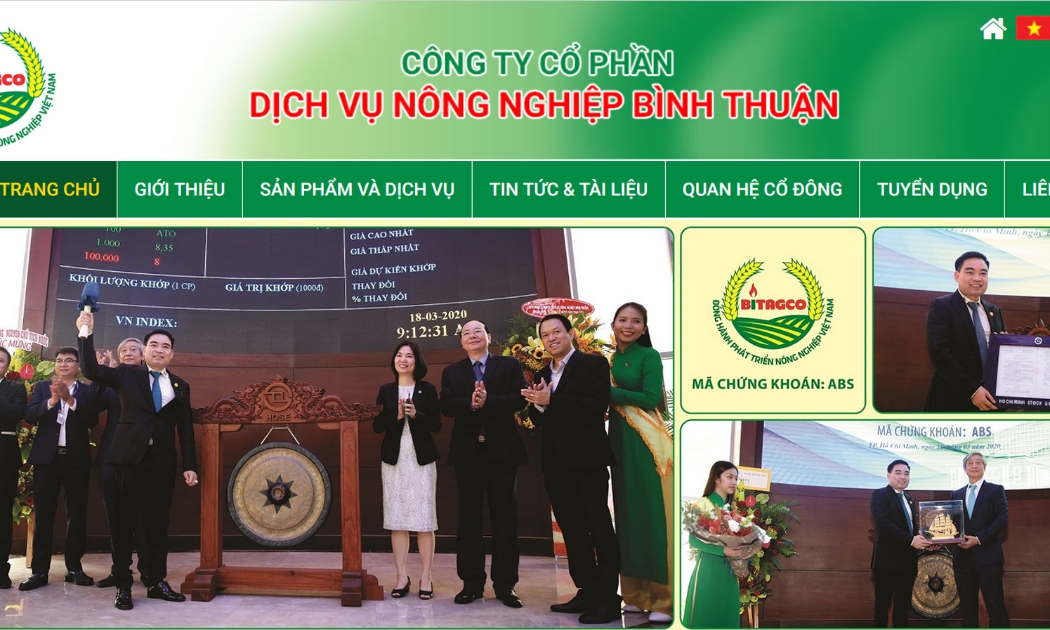 Công ty Cổ phần Dịch vụ Nông nghiệp Bình Thuận - Bitagco.