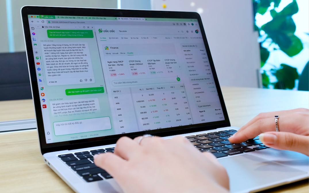Cốc Cốc AI Chat và Cốc Cốc AI Search là hai sản phẩm đầu tiên khẳng định cho những nỗ lực của Cốc Cốc trong lĩnh vực trí tuệ nhân tạo - Ảnh minh họa.