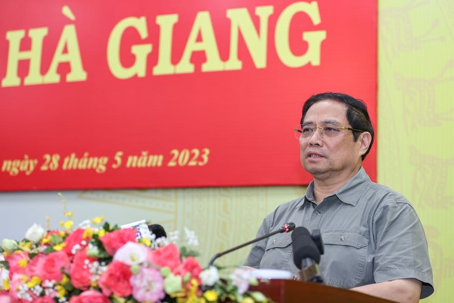 Thủ tướng phát biểu tại buổi làm việc - Ảnh: VGP
