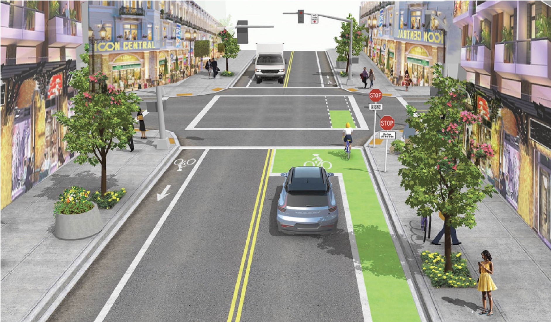 Cần thiết kế đường dành riêng cho xe đạp.