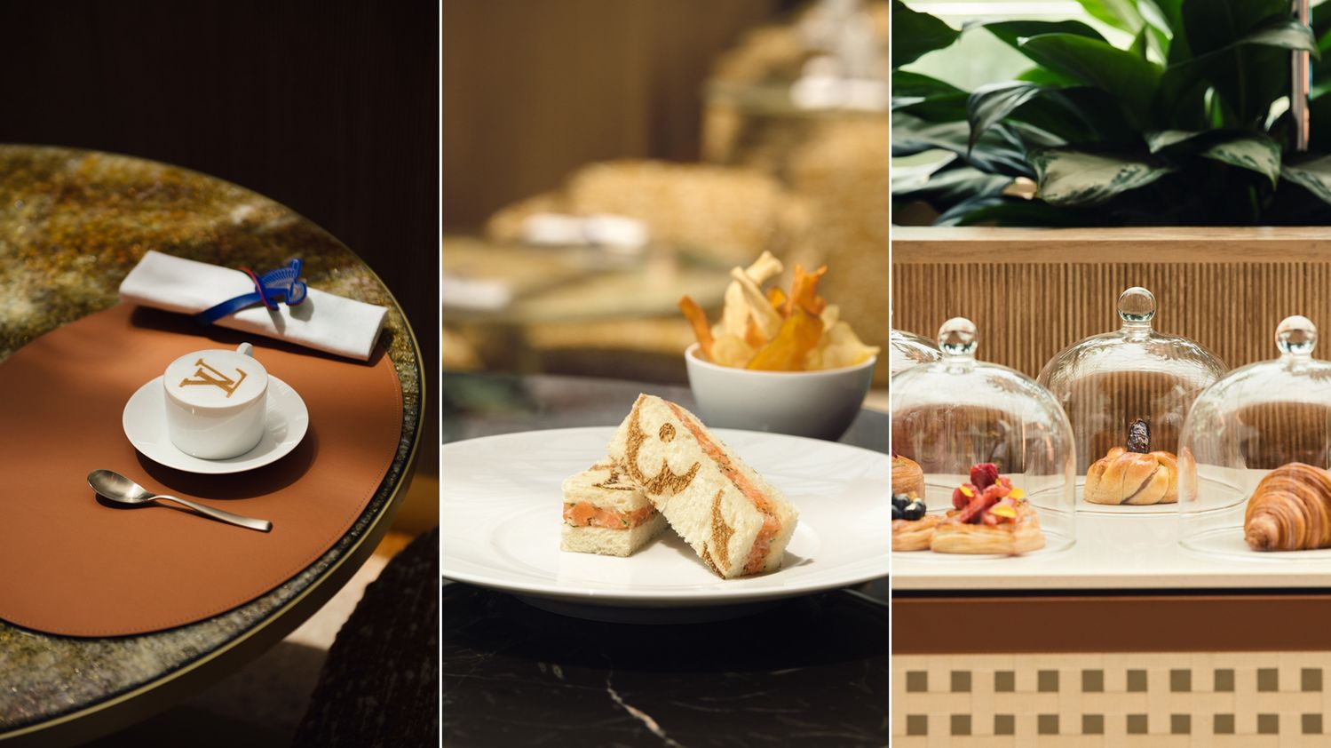 Nhà hàng tại đây phục vụ thực đơn do đầu bếp ba sao Michelin, Yannick Alleno, phụ trách. 