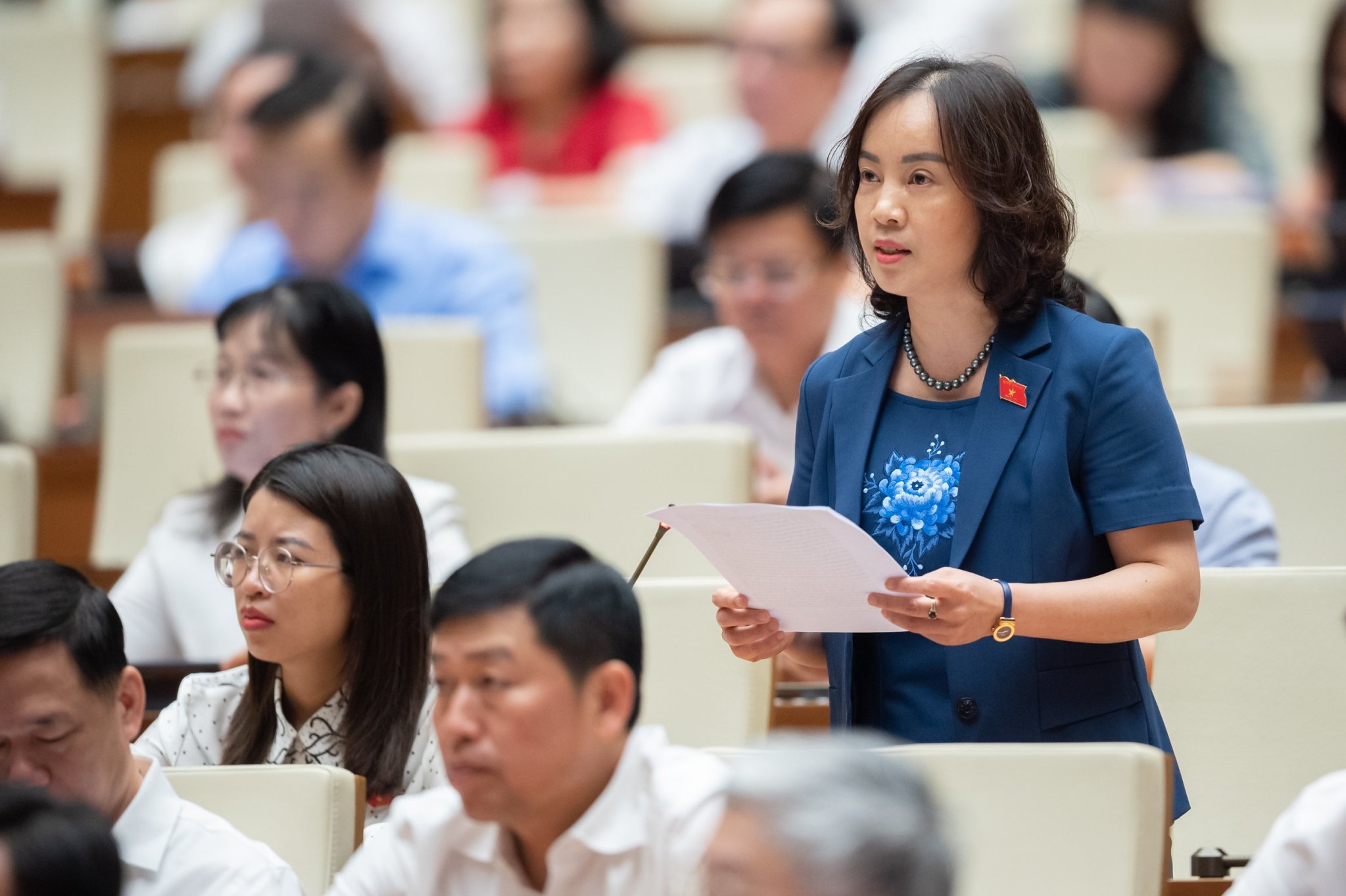 Đại biểu Nguyễn Thị Kim Anh - Ảnh: Quochoi.vn