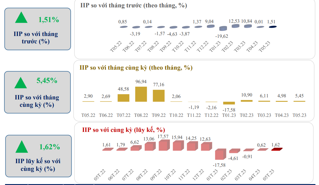 Chỉ số sản xuất công nghiệp (IPP) theo tháng của TP.HCM – Nguồn: Cục Thống kê TP.HCM