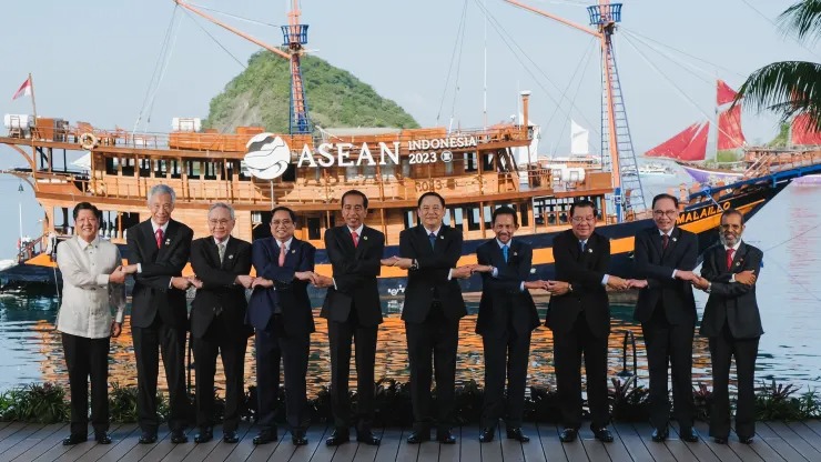 Lãnh đạo Hiệp hội các quốc gia Đông Nam Á nhóm họp tại Hội nghị Cấp cao ASEAN lần thứ 42 ở Labuan Bajo, tỉnh Đông Nusa Tenggara, Indonesia ngày 10/5/2023.