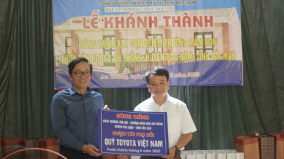 Toyota Vietnam Foundation helping build schools in remote areas in Bac Kan and Nghe An