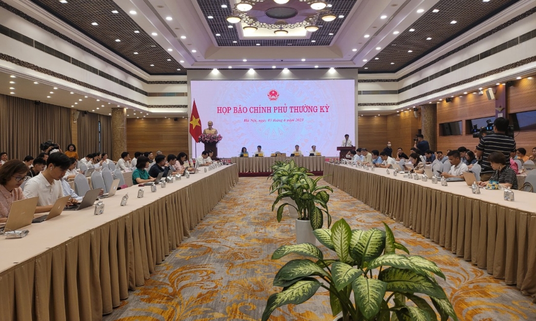 Toàn cảnh Họp báo Chính phủ thường kỳ ngày 3/6.