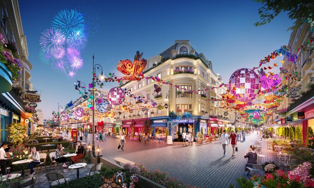 Phố lễ hội Carnaby 214 được kỳ vọng sẽ trở thành điểm check-in mới quận Thanh Xuân (Ảnh phối cảnh minh hoạ).