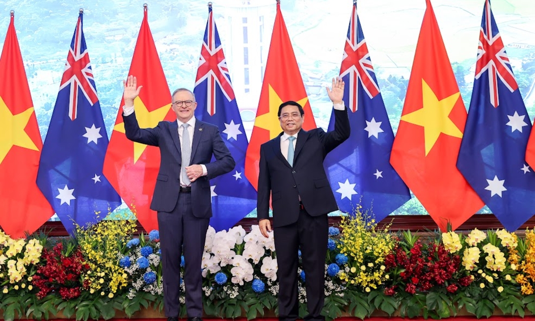  Thủ tướng Chính phủ Phạm Minh Chính và Thủ tướng Australia Anthony Albanese - Ảnh: VGP
