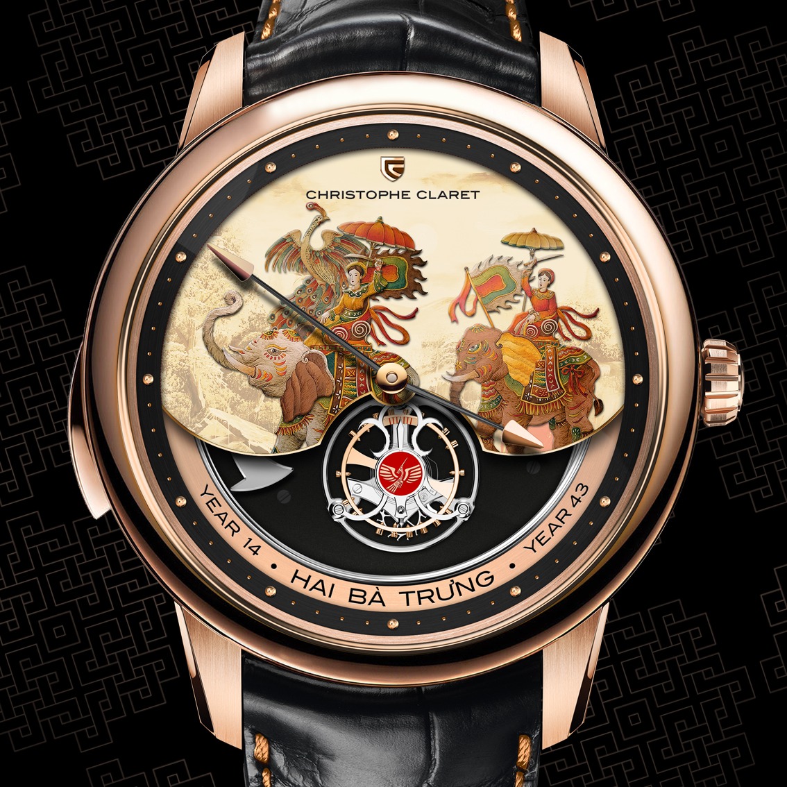 Mẫu đồng hồ “Christophe Claret Legend Unique Piece Hai Ba Trung”