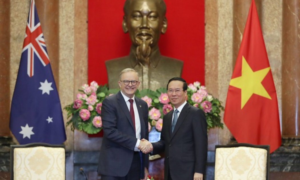  Chủ tịch nước Võ Văn Thưởng đã tiếp Thủ tướng Australia Anthony Albanese. Ảnh - VGP.