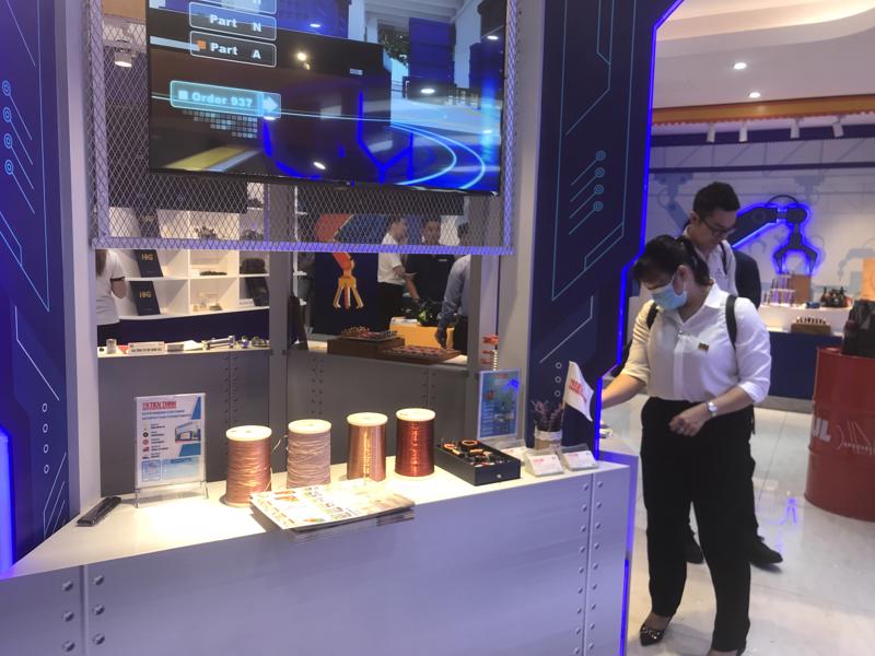 The exhibition is showcasing machinery, electrical equipment, and digital technology services and solutions.