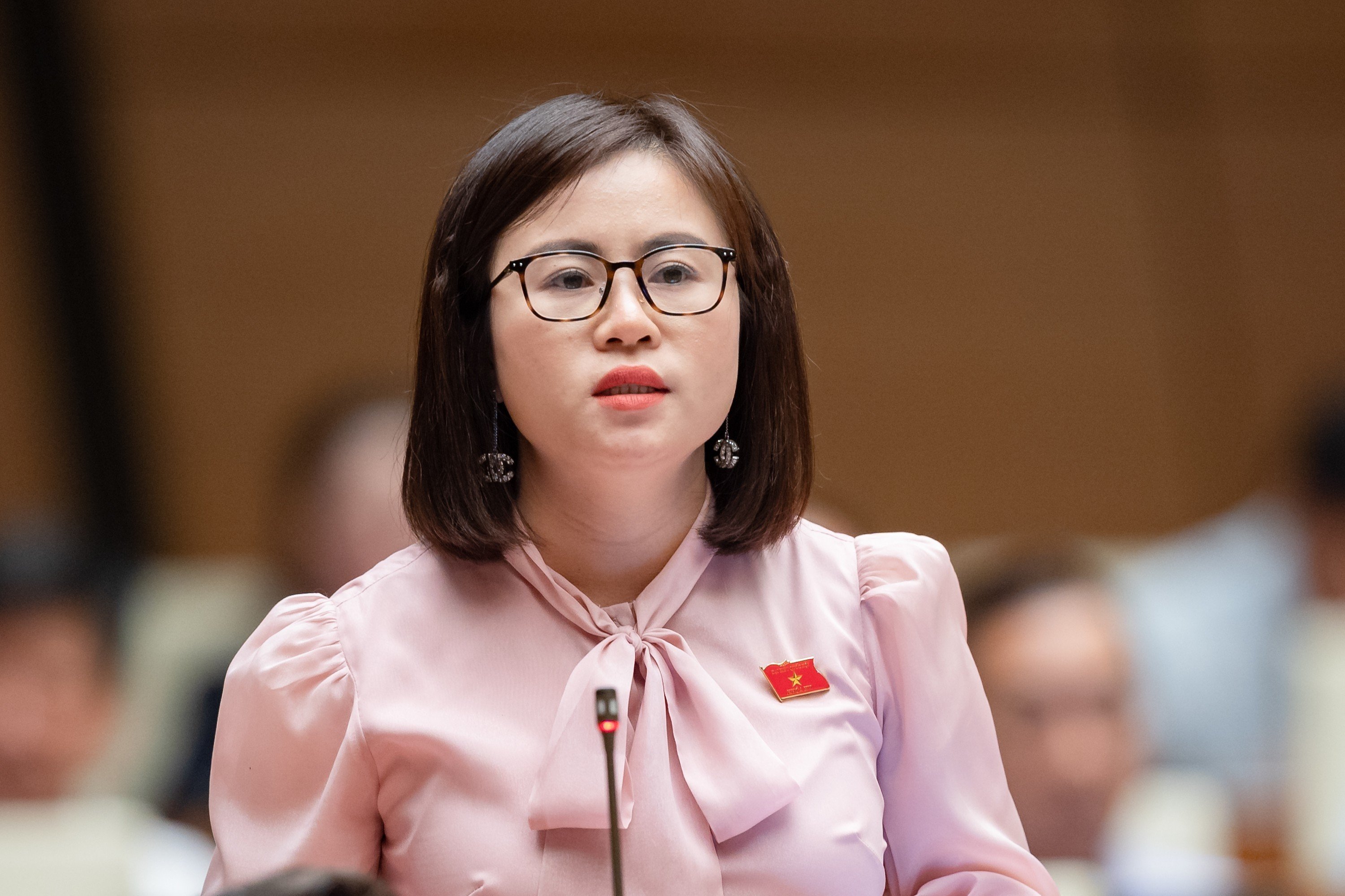 Đại biểu Nguyễn Việt Hà (đoàn Tuyên Quang) tại phiên chất vấn chiều 7/6.