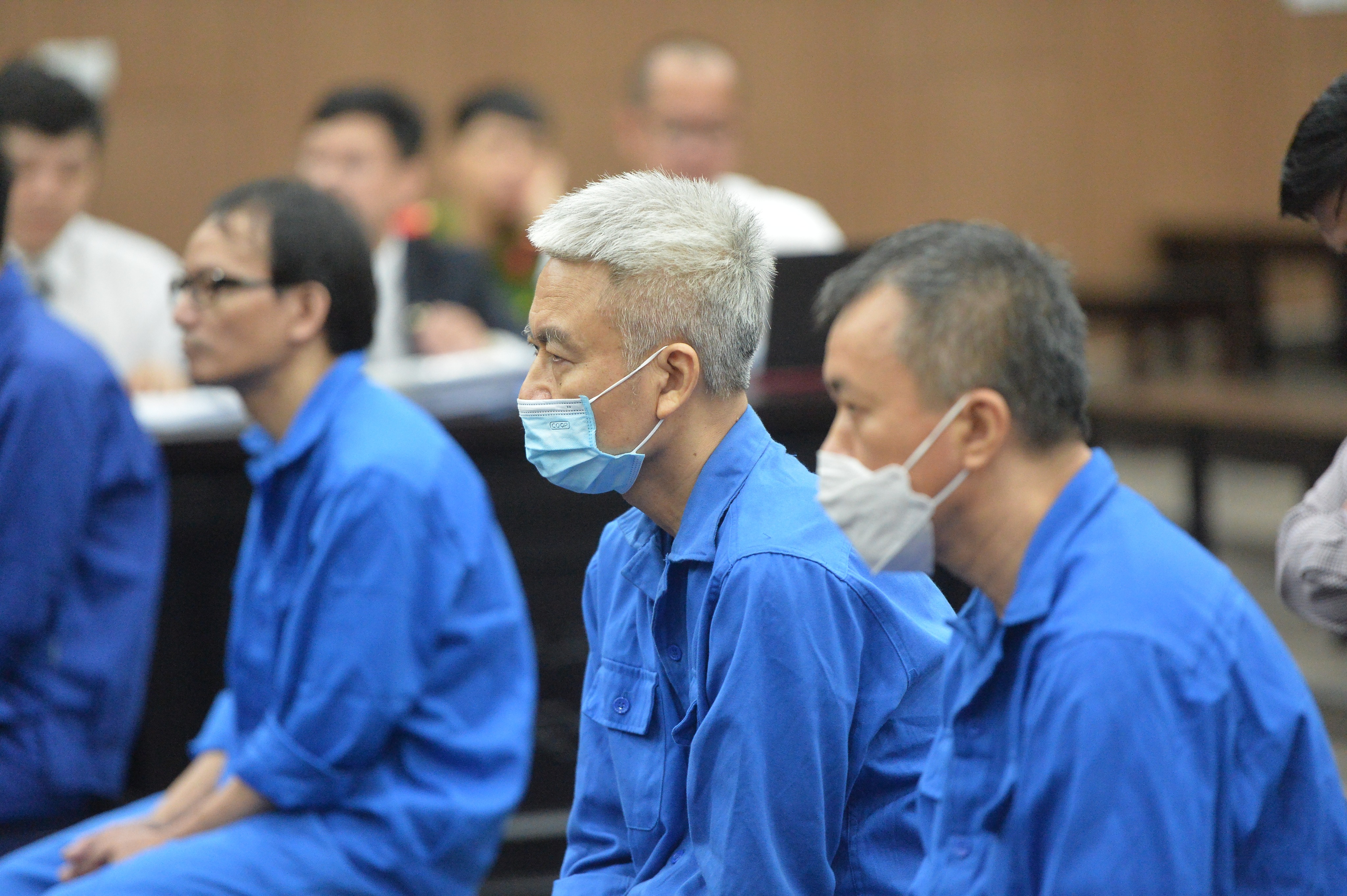 Các bị cáo tại tòa.