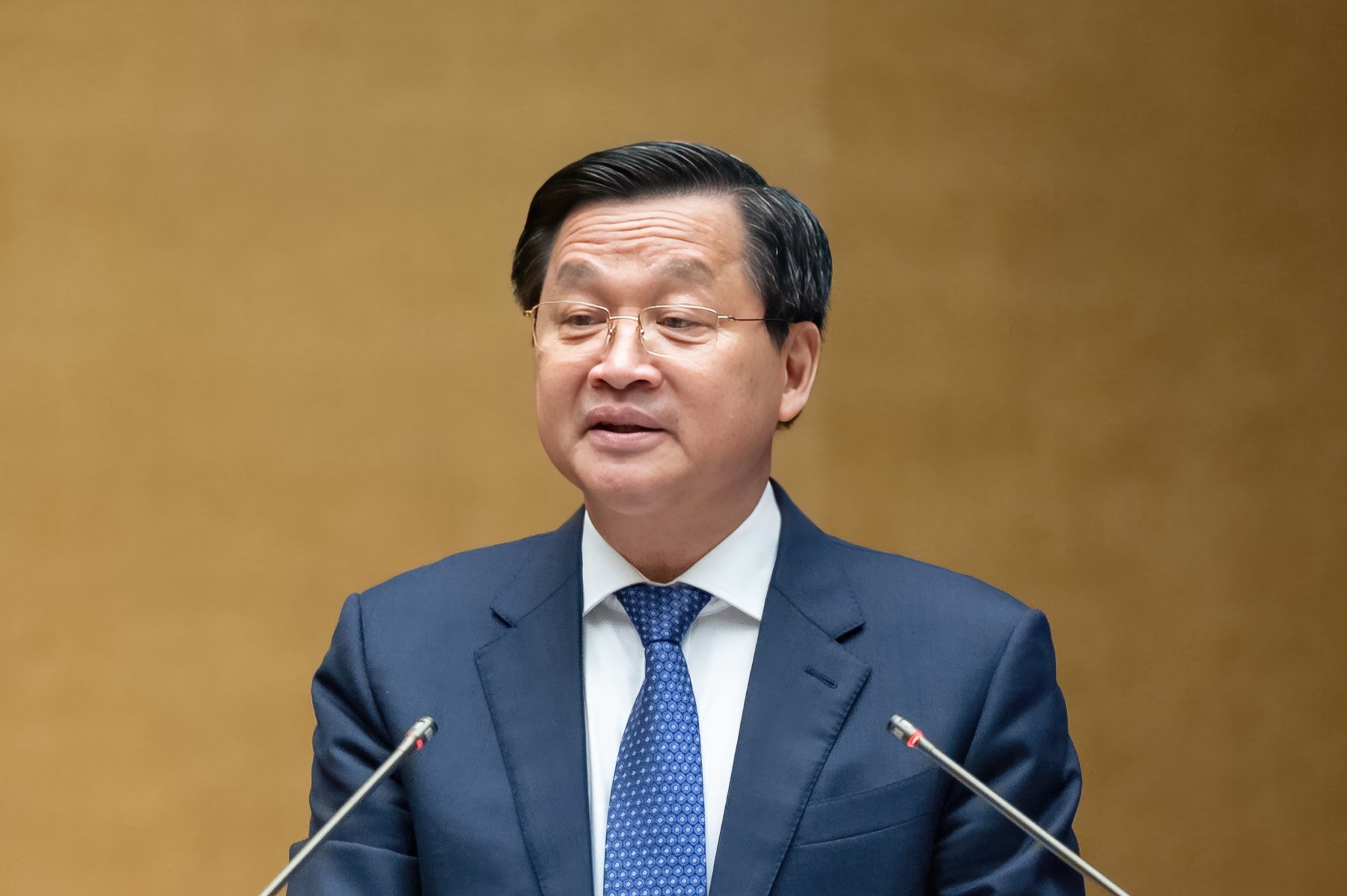 Phó Thủ tướng Lê Minh Khái trong phiên chất vấn và trả lời chất vấn của Quốc hội sáng 8/6 - Ảnh: Quochoi.vn