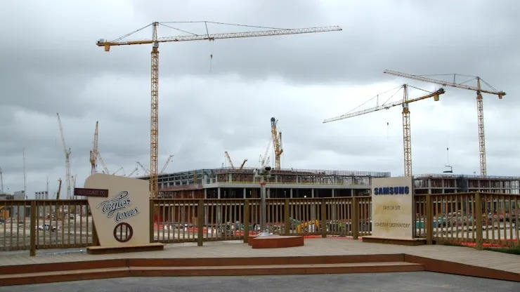 Nh&agrave; m&aacute;y sản xuất chip mới trị gi&aacute; 17 tỷ USD của Samsung đang được x&acirc;y dựng tại Taylor, Texas