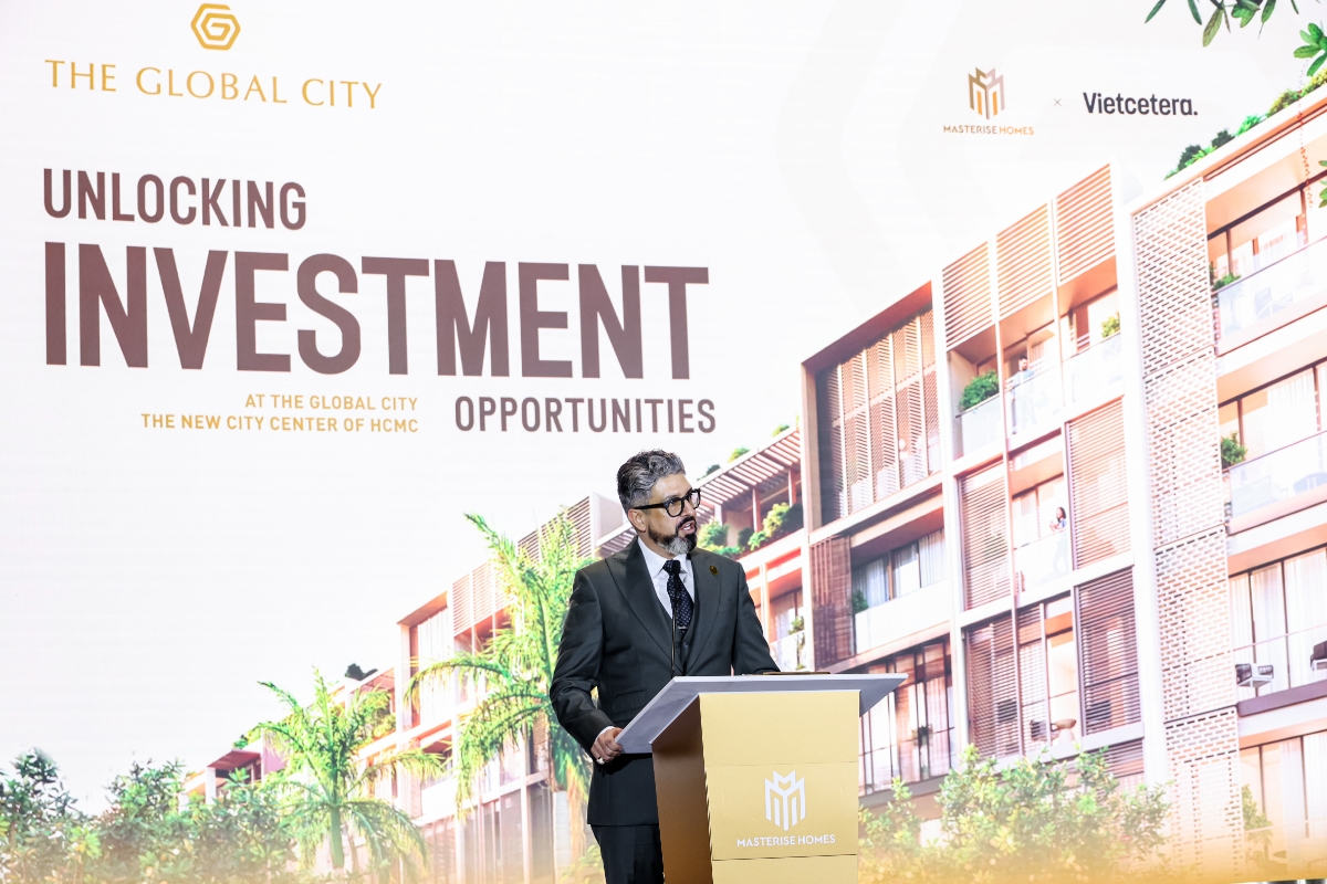 Ông Gibran Bukhari, Giám đốc Khối Kinh doanh, Masterise Homes chia sẻ về tiềm năng kinh doanh sinh lời và phát triển lâu dài tại The Global City.