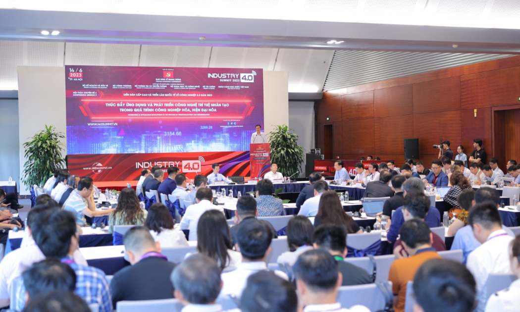 Toàn cảnh Hội thảo chuyên đề 2 về “Thúc đẩy ứng dụng và phát triển trí tuệ nhân tạo trong quá trình công nghiệp hóa, hiện đại hóa”.